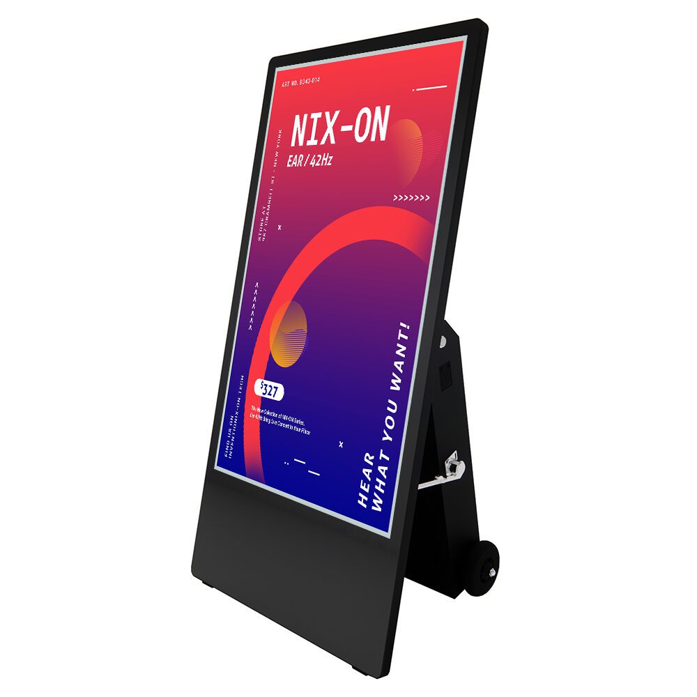 totem exterior con batería