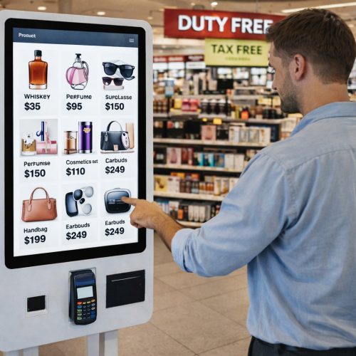 kiosk interactivo tpv dutty free