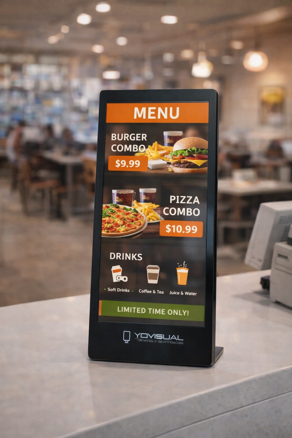 pantalla de sobremesa vertical