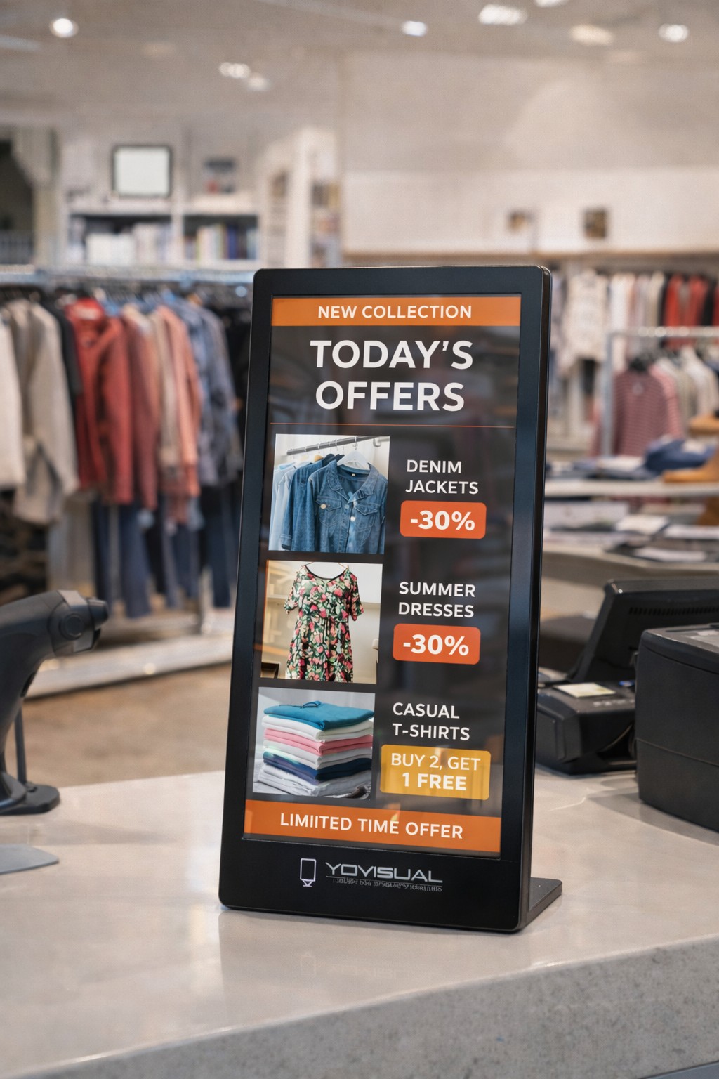 pantalla de sobremesa vertical