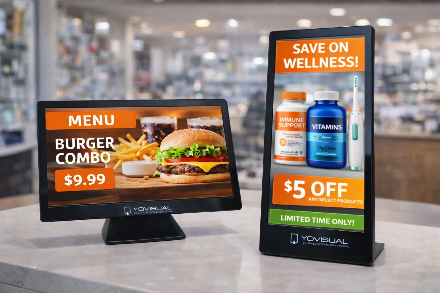 Pantallas Publicitarias de Sobremesa